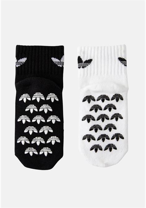 Set consisting of two pairs of black and white non-slip socks for boys and girls ADIDAS ORIGINALS | IQ3390.